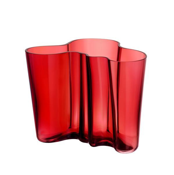 Bilde av Alvar Aalto vase tranebær 160 mm