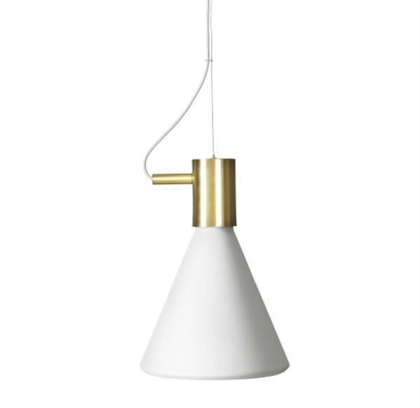 Bilde av Agaton taklampe hvit-messing