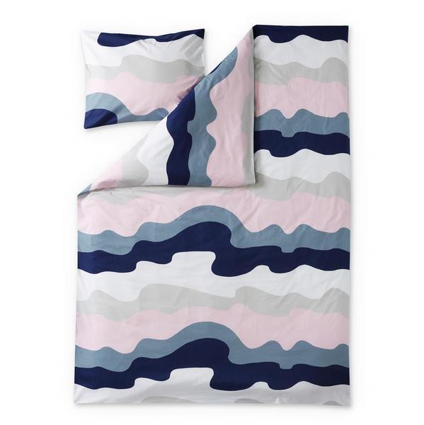 Bilde av Aalto sengesett blå-rosa
