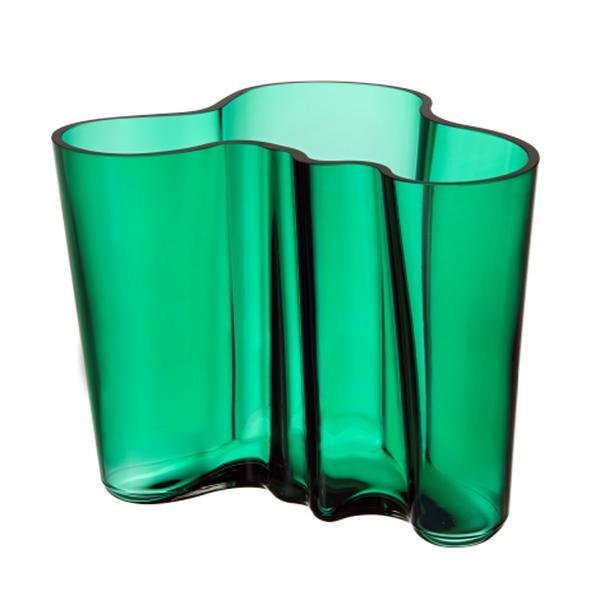 Bilde av Alvar Aalto vase smaragdgrønn 160 mm