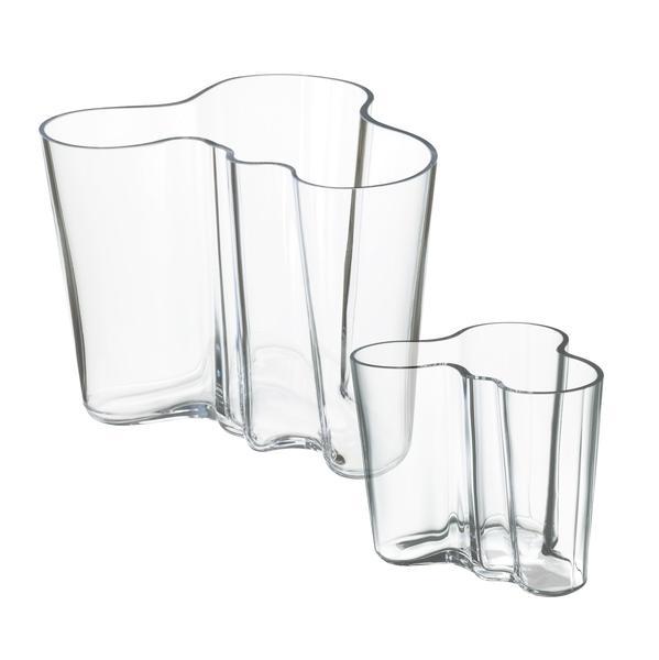 Bilde av Alvar Aalto duo vase glass 2-pakk